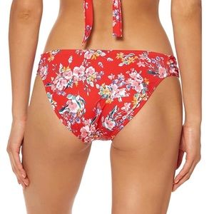 Jessica Simpson Bikini Bottoms Mix & Match Floral Print Swim Red Size XL